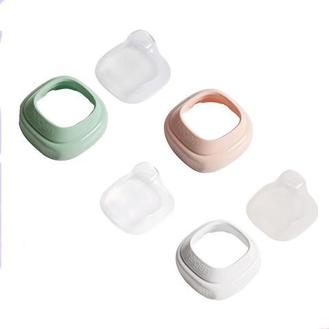 Set 2 bộ nắp đậy  thay thế cho bình sữa 150/240/330ml Hagen cổ vuông