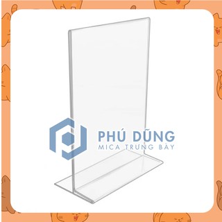 Kệ Menu Mica ĐỨNG A6 - Đế Lùa Tiện Lợi