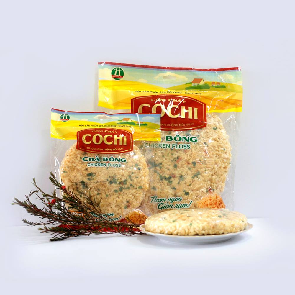 (bán sỉ) Thùng 20 gói Cochi chà bông 150g (Mẫu Ninh Bình Vàng cũ)