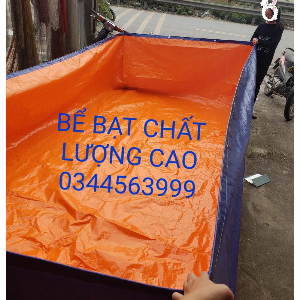 BỂ BẠT NUÔI CÁ, ỐC, ẾCH , LƯƠN ĐỦ KÍCH THƯỚC - bạt 6.4.1