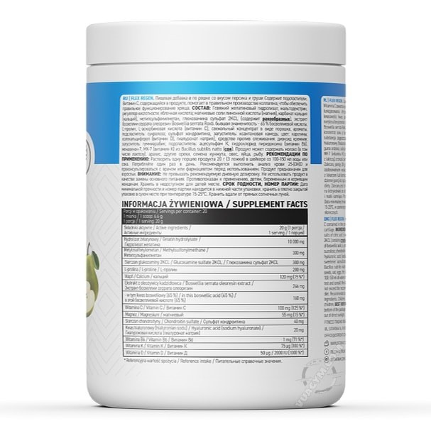 Bột OstroVit - Flex Regen  - Hỗ trợ phục hồi khớp và xương, tăng cường sức khỏe Chính Hãng