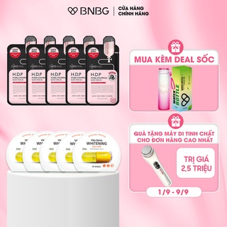 Combo 10 Mặt Nạ Dưỡng Trắng Chuyên Sâu BNBG (5 Whitening + 5 HDP) 30ml/miếng