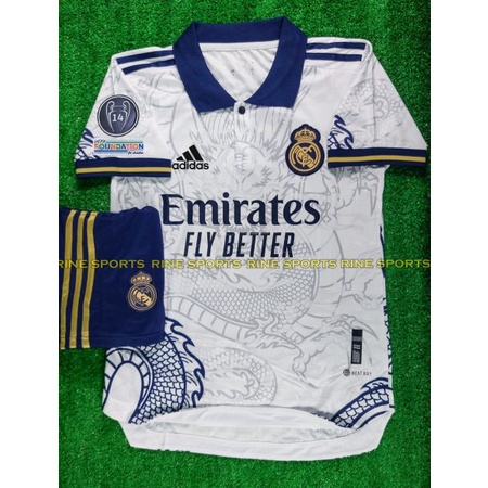 Bộ áo bóng đá Real trắng ( Real Madrid ) Super hàng Thailand 2022-2023