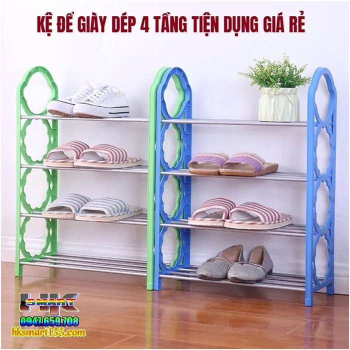  Kệ Để Giày - Kệ để Dép Đa Năng 4 Tầng Giá Tốt