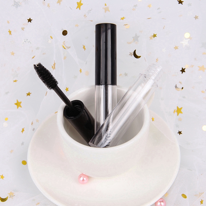 Hàng mới về Ống rỗng 10ml bằng nhựa trong suốt đựng mascara có cọ