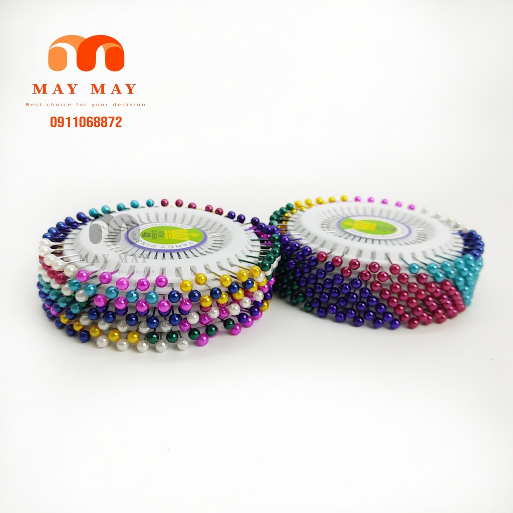 Ghim kim cố định vải một vĩ tròn 40 cây hàng loại 2