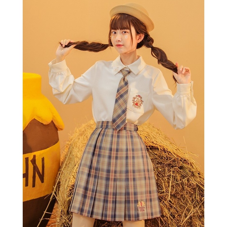 Chân váy đồng phục Seifuku/JK - Winnie the Pooh