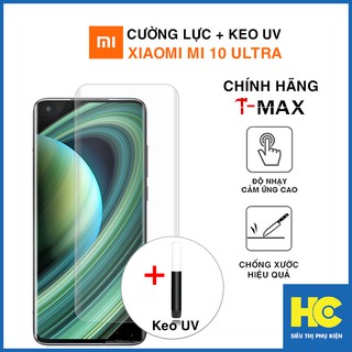 Kính cường lực Mi 10 Ultra chính hãng T-Max + keo UV – Dán màn hình Xiaomi Mi 10 Ultra