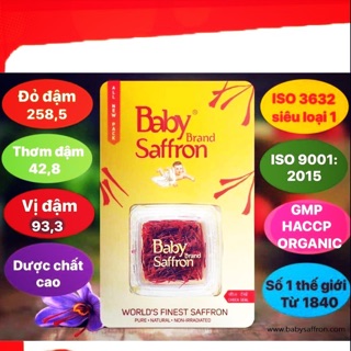 Baby Saffron chính hãng  - nhụy hoa nghệ tây Ấn Độ chính hãng