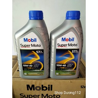 Nhớt xe số MOBIL SUPER MOTO 10W40 4T -Nhập khẩu Singapore