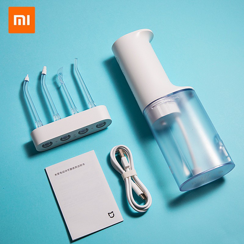 Tăm nước Xiaomi Soocas W3 Pro (4 vòi xịt) xịt vệ sinh răng miệng &amp; Tăm nước Xiaomi Flosser MIJIA MEO701 Electric