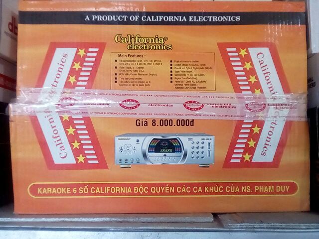 Đầu đĩa karaoke California đại hạ giá 80% . tất cả các đầu đĩa giá gốc của cty giá 8tr , 5tr8 , 4tr8 bán đồng giá 1,5tr