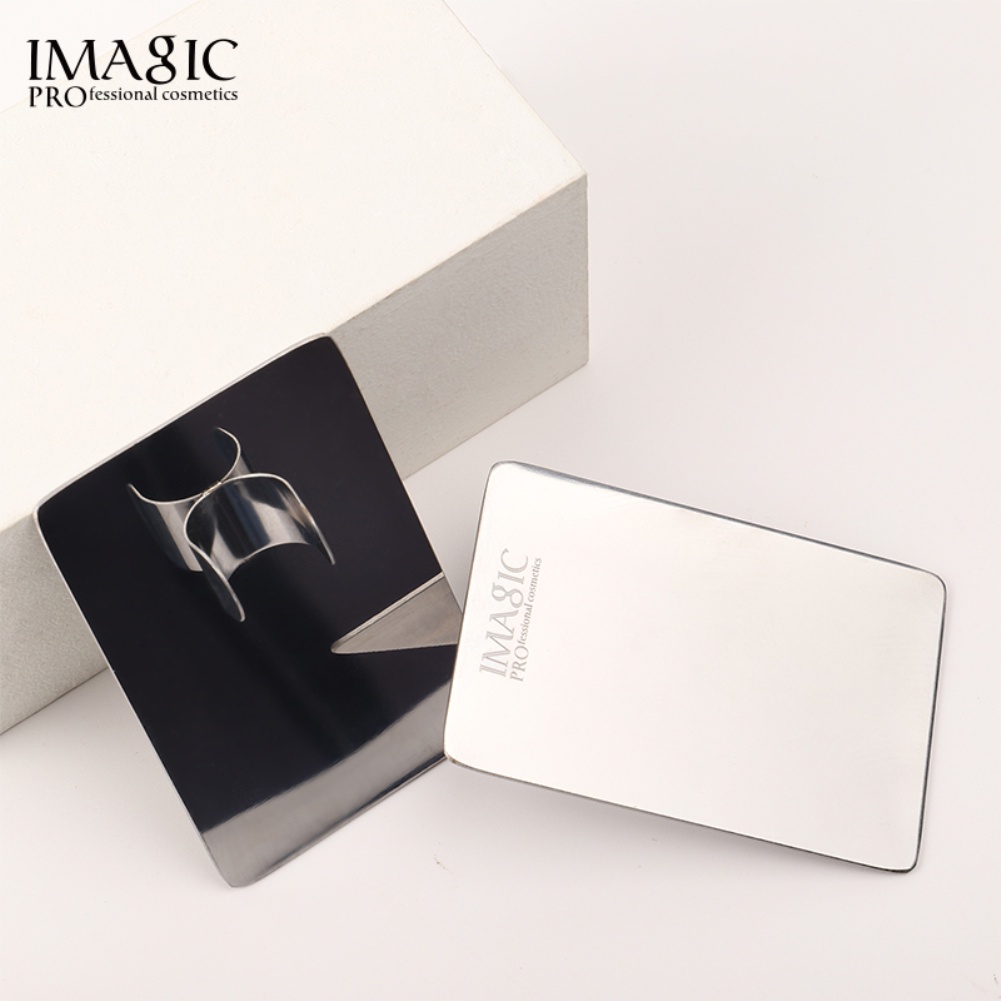 Bảng Trộn Phấn Mắt / Kem Nền IMAGIC Bằng Thép Không Gỉ Kèm Que Trộn