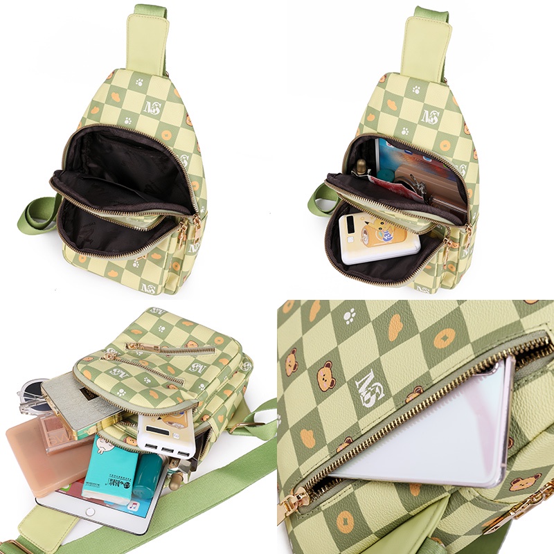 Túi Đeo Chéo Trước Ngực Cỡ Lớn Phong Cách Mới Cho Nữ