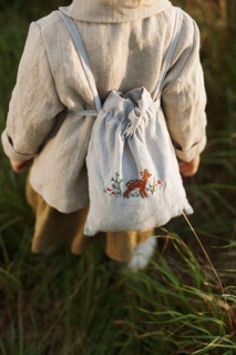 Vải linen chất dầy để thêu tay
