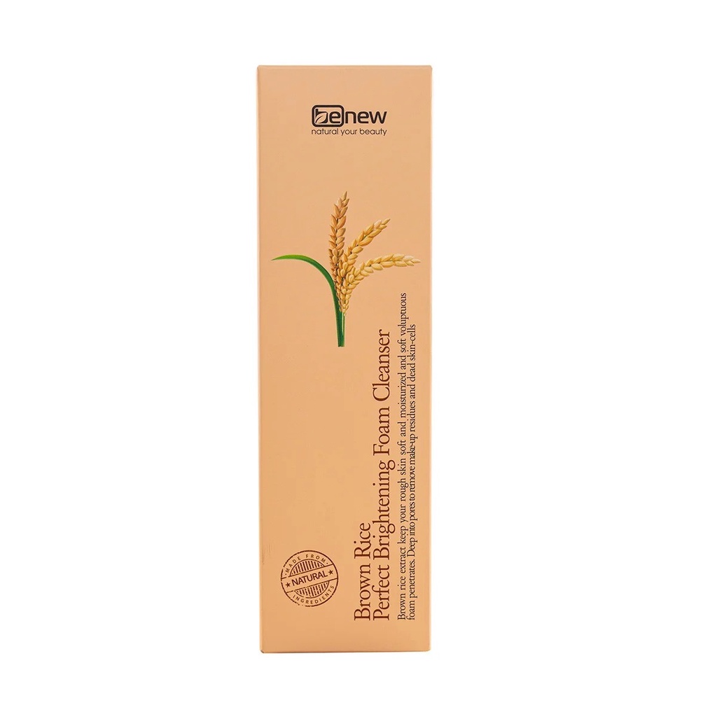 Sữa rửa mặt trắng da sạch nhờn tinh chất gạo Hàn Quốc Benew Rice Brightening 160ml