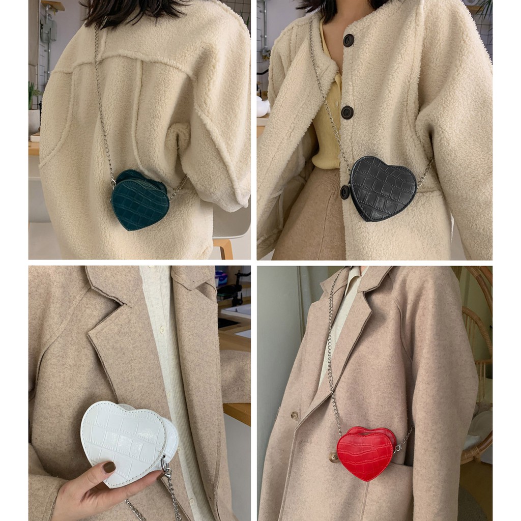 Túi Mini Nhỏ Đeo Chéo Trái Tim P1651 | BigBuy360 - bigbuy360.vn