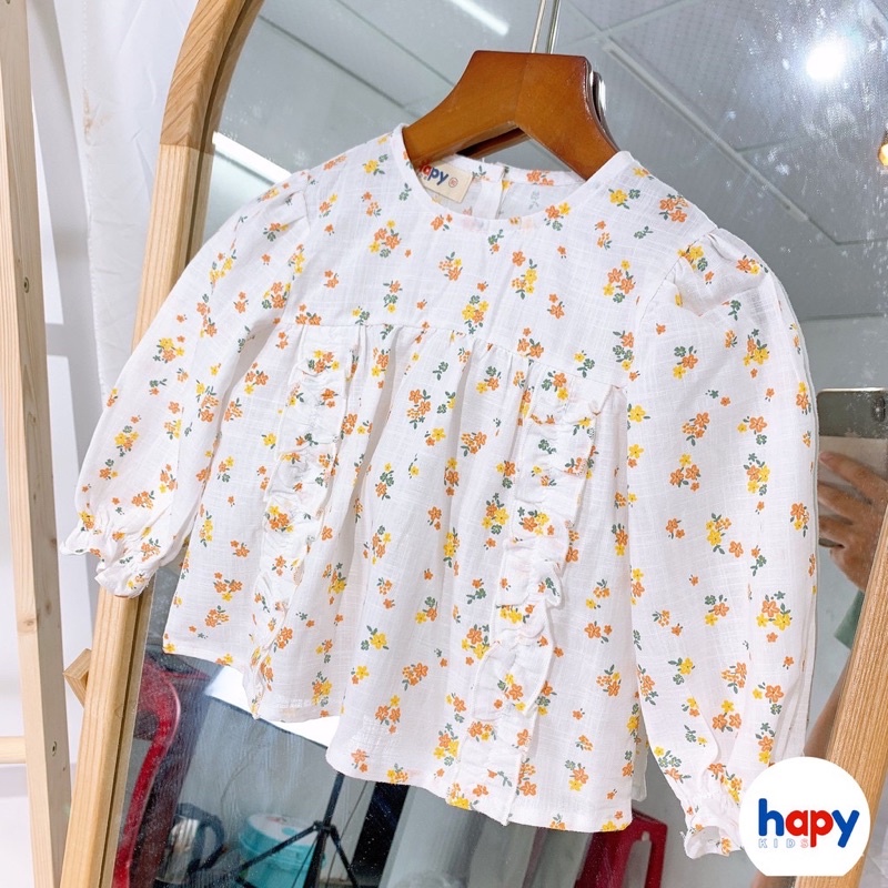 vải thô linen hoa xinh xắn may váy,áo,bộ cho mẹ và bé