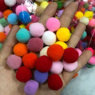 hạt pom pom trộn màu đủ size