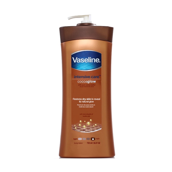 Sữa dưỡng thể Vaseline Lotion giúp làm trắng dưỡng ẩm cho da chăm sóc toàn diện 725ml