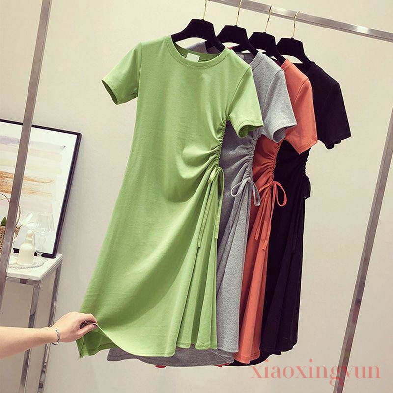Đầm Dài Có Dây Rút Xinh Xắn Dễ Thương Thời Trang Cho Bé
