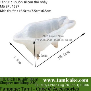 Khuôn silicon Thỏ nhảy 1587