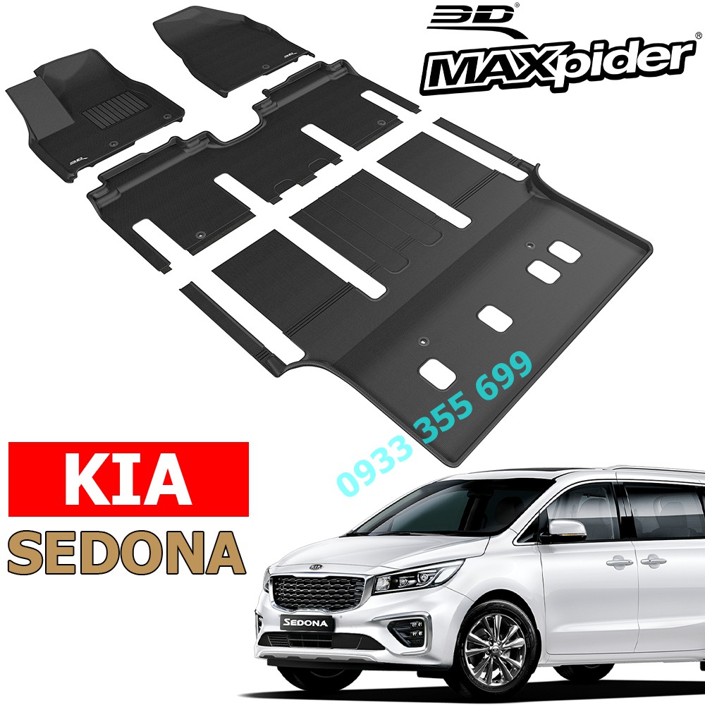 Thảm Lót Sàn KIA SEDONA chính hãng 3D MAXpider KAGU