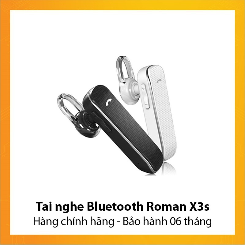 Tai nghe Bluetooth Roman X3s - Hàng chính hãng - Bảo hành 6 tháng