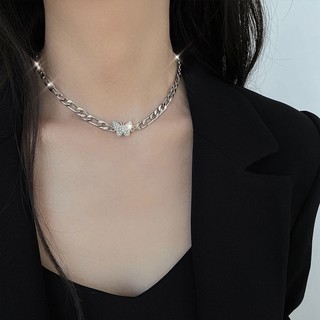 Vòng cổ Mặt Bướm Đính Đá Pha Lê Mới