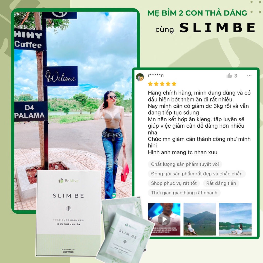 Thảo Mộc Giảm cân Slim Be Của Bealive Trà Giảm Cân Cấp Tốc Cho Người Cơ Địa Khó Giảm Lờn Thuốc