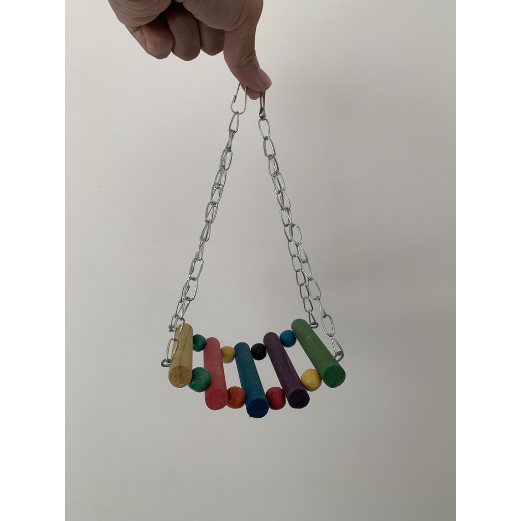 Xích Đu Đồ Chơi Bằng Gỗ Cho Vẹt