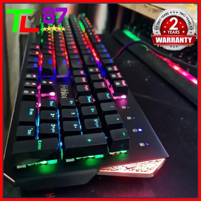 Bàn Phím Máy Tính PC, Bàn Phím Cơ Gaming LED RGB FUHLEN DESTROYER - Keyboard Chơi Game Laptop Có Dây