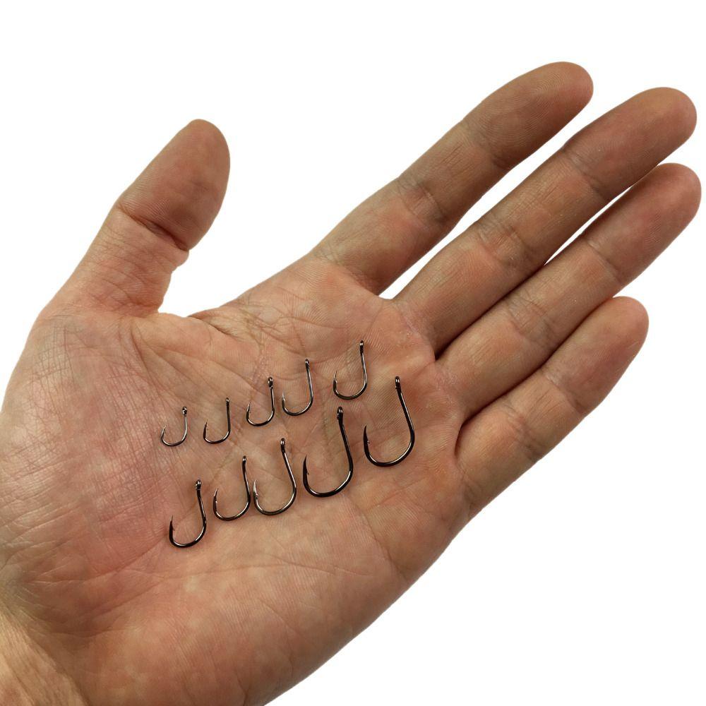 Bộ Móc Câu Cá Bằng Thép Carbon Bền Bỉ Kích Thước 3-12