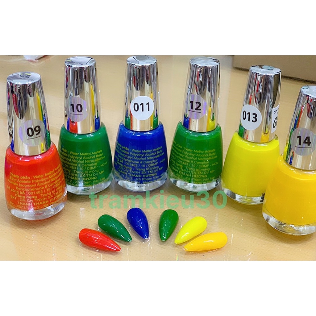 Sơn móng tay Gel lạnh HELLO 17ml  bảng 1