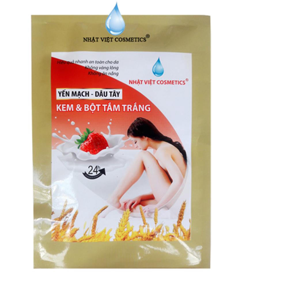 Kem Và Bột Tắm Trắng Siêu Tốc Yến Mạch Dâu Tây (150g)