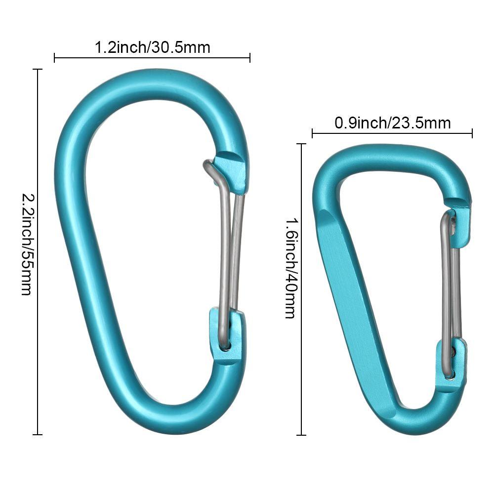 SHOUHOU Móc Khóa Carabiner Bằng Hợp Kim Nhôm Nhiều Màu Sắc An Toàn Cho Hoạt Động Thể Thao Ngoài Trời Sho Đa Chức Năng