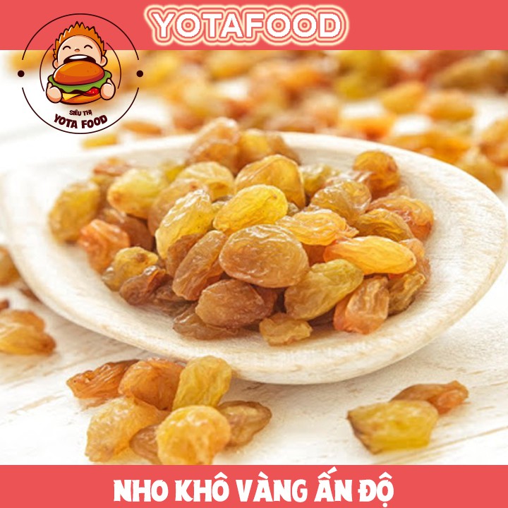 [Mã GROSALEHOT giảm 8% đơn 250K] Nho vàng khô Ấn Độ loại ngon ( không đường , ăn kiêng giảm cân được ) | Yotafood