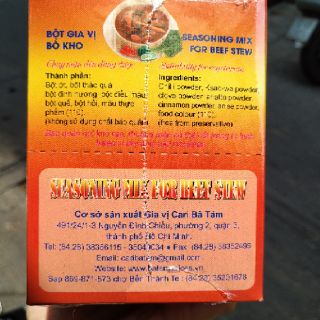 Bột Bò Kho Bà Tám