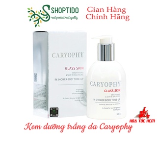 Kem Dưỡng Ẩm Trắng Da 3in1 Glass skin in Shower Body Tone up Caryophy