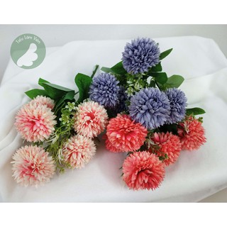 Cành hoa tú cầu 5 bông - hoa lụa trang trí