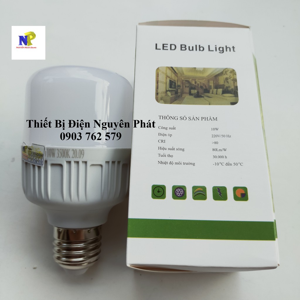 Bóng Đèn Led 10w E27 Kín Nước (Ánh Sáng Trắng/Vàng) - Tiết Kiệm Năng Lượng | BigBuy360 - bigbuy360.vn