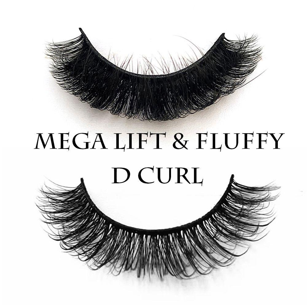 Set 10 Cặp Lông Mi Giả Cong Dày 15mm Tự Nhiên