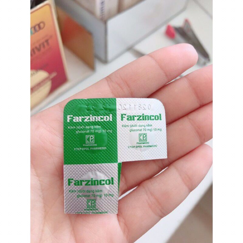 ✅✅Fazicol hỗ trợ bổ sung kẽm  hộp 10 vỉ 10 viên