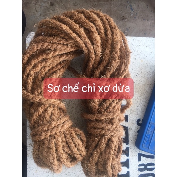 Dây thừng xơ dừa 8-10mm cuộn 30 mét)