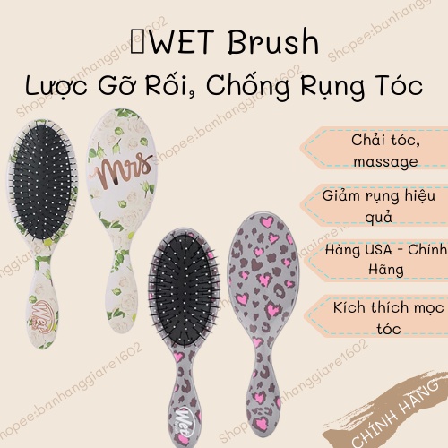 Lược gỡ rối Wet Brush - Detangling Brush sale 70% (bill Mỹ - Có Sẵn)