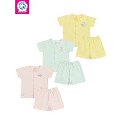 Bộ Ngắn Màu Cài Giữa BN0081