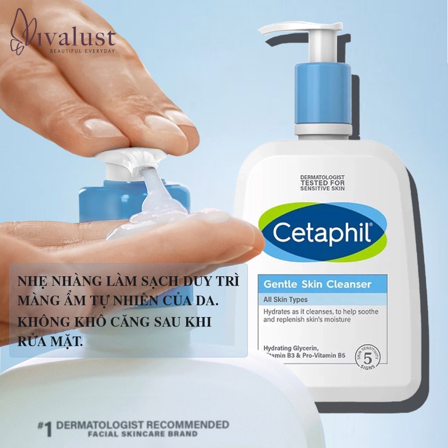 Sữa Rửa Mặt Cetaphil Gentle Skin Cleanser - Lành Tính Dịu Nhẹ Không Xà Phòng
