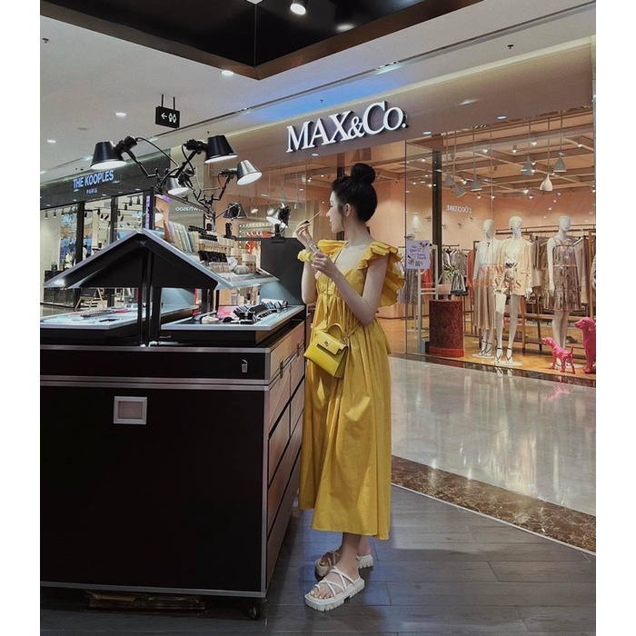 Đầm maxi bèo tay cánh tiên