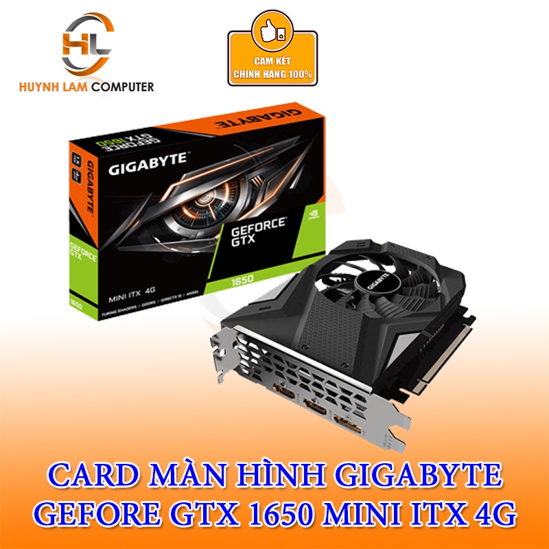 [Mã ELHASALE1TR giảm 5% đơn 3TR] Card màn hình Gigabyte GeForce GTX 1650 (GV-N1650IX-4GD) - Viễn Sơn phân phối