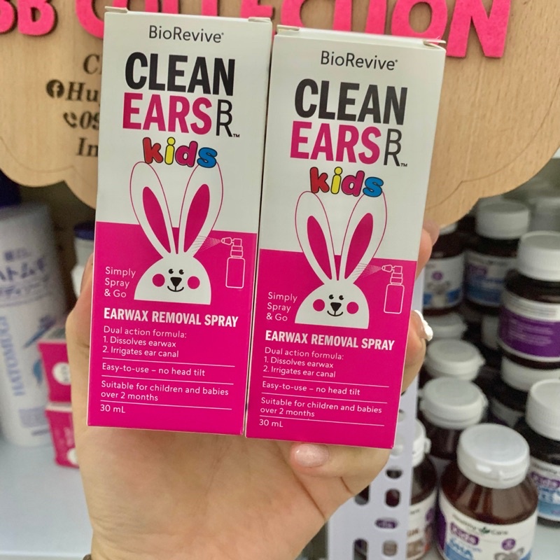 Xịt Tan Ráy Tai Clean Ears Kids 30ml Của Úc